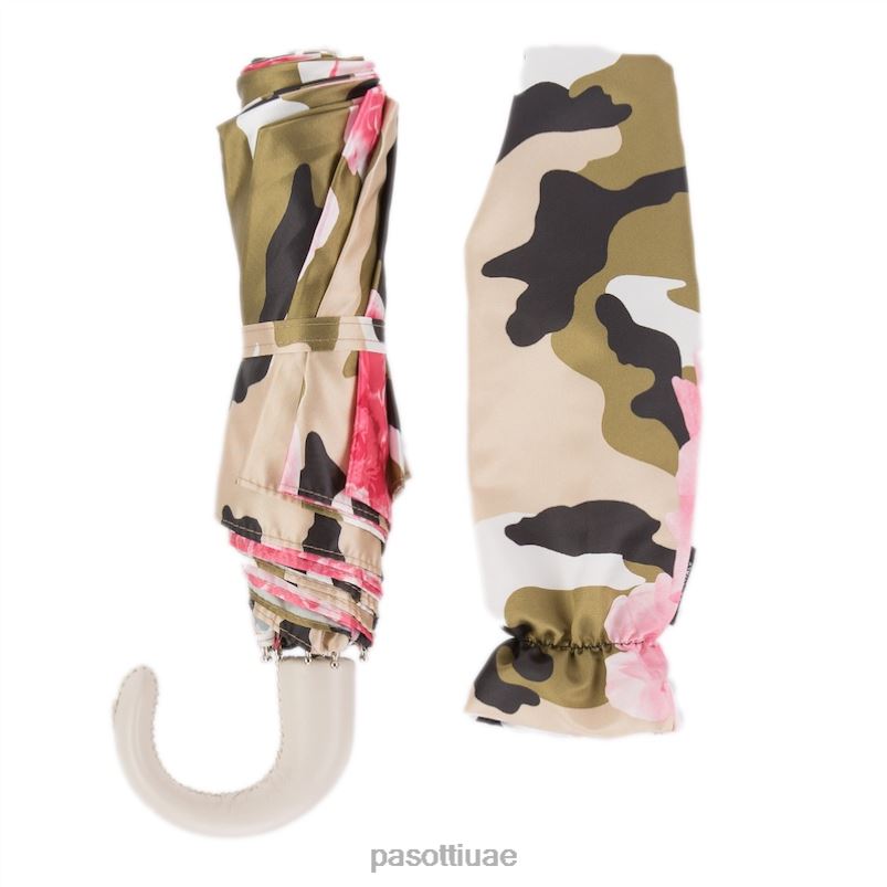 مظلة | 257 53078-18 ع - مظلة قابلة للطي مموهة بالورود PASOTTI Z446V605